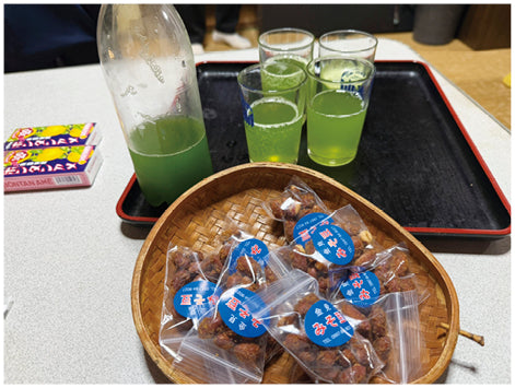 手作りのみそ豆とゴーヤサイダー（大森崇史）［プラタナス］