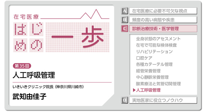 マンスリーレクチャー 在宅医療 はじめの一歩 第35回 プライマリケア マスターコース 人工呼吸管理 Web医事新報 日本医事新報社